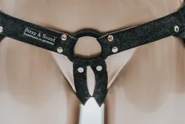 STRAP & BOUND HARNESS STRAPON Denim Noire