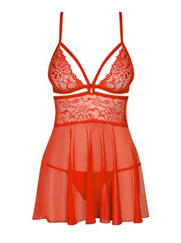 BABYDOLL Rouge XXL