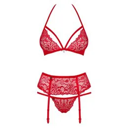 SET ROUGE Ensemble 3 pièces L/XL