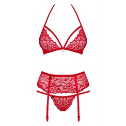 SET ROUGE Ensemble 3 pièces S/M 1