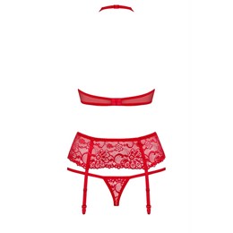 SET ROUGE Ensemble 3 pièces S/M 2