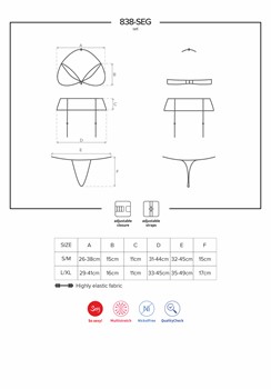 SET ROUGE Ensemble 3 pièces S/M 5