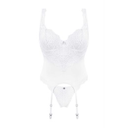 AMOR Blanco Corset & string S/M