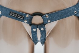 JEANS HARNESS Blue Denim